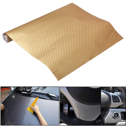 Car Decorative 3D Carbon Fiber PVC Sticker, Size: 127cm x 50cm