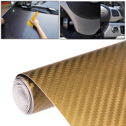 Car Decorative 3D Carbon Fiber PVC Sticker, Size: 127cm x 50cm