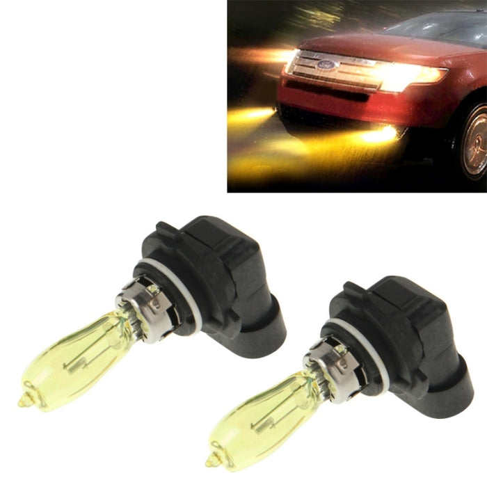 2 X 9006 HOD Halogen Bulbs 12V 100W 2400 LM 3500K Yellow Light Headlights, 9006