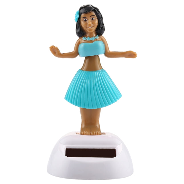 Solar Powered Bobble Head Dancing Toy Car Decoration Ornament Cute Hula Princess