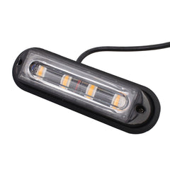 12W 720LM 4-LED 18 Flash Patterns Car Strobe Emergency Warning Light Lamp, DC 12V