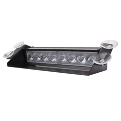 8W 800LM 8-LED 3-Modes Adjustable Angle Car Strobe Flash Dash Emergency Light Warning Lamp with Suckers, DC 12V