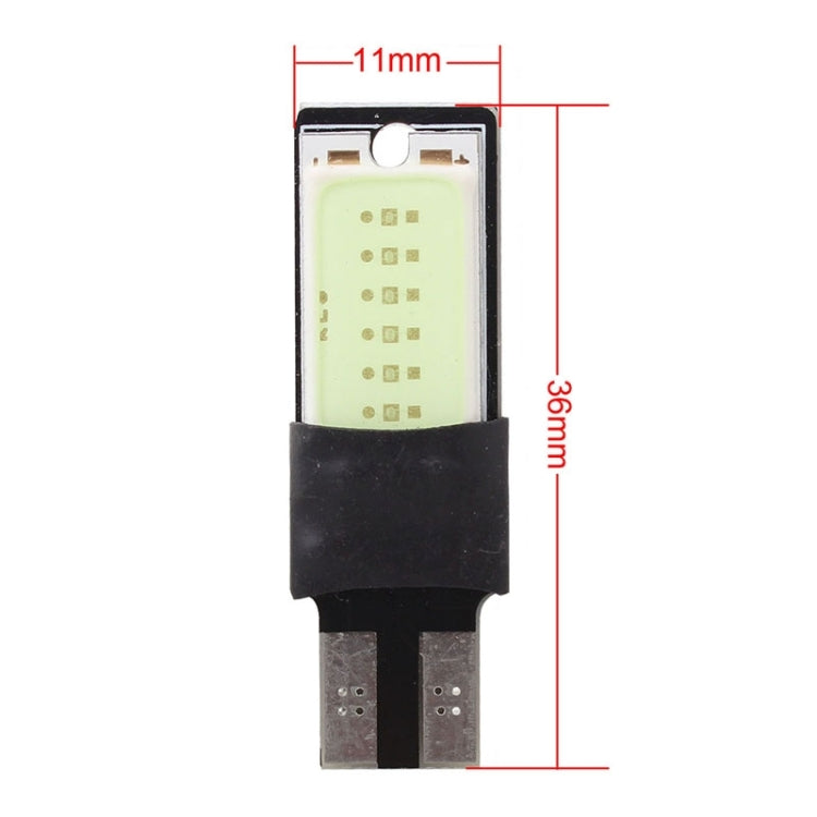 2 PCS T10 6W 180LM Double-Faced 2 COB LED Decode Canbus Error-Free Car Clearnce Reading Lamp, DC 12V