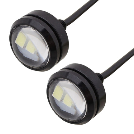 2 PCS 22.5mm 1.5W 150LM Ice Blue Light 3 LED SMD 5630 Spotlight Eagle Eye Light Daytime Running Light for Vehicles