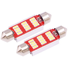 2 PCS 41mm 3.5W 180LM White Light 12 LED SMD 4014 CANBUS License Plate Reading Lights Car Light Bulb