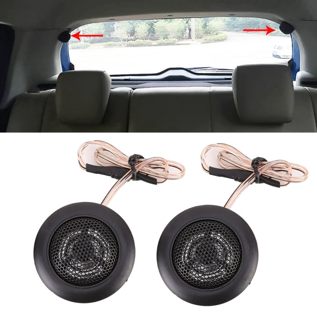 2 PCS 500W High Efficiency Mini Dome Tweeter Speakers for Car Audio System