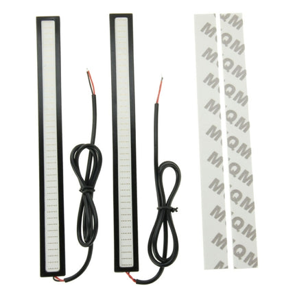 2 PCS 6W*2 DRL LED Light Bar Car Light Source Waterproof Daytime Running Lights, DC 12V