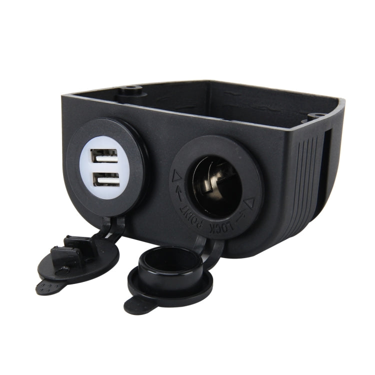 5V 2.1A Dual-USB Ports w/20A Car Cigarette Lighter Socket Car Charger