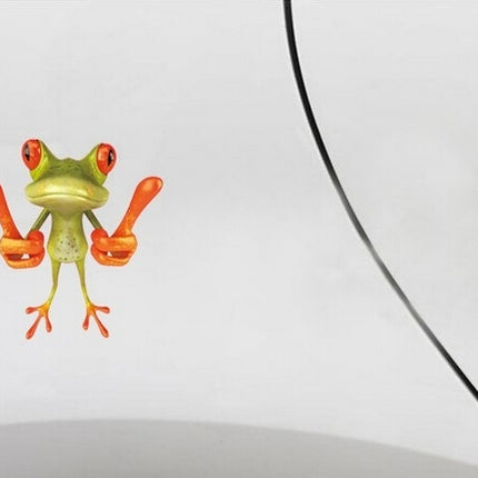 Frog Pattern Car Sticker, Size: 15.5x12.5 cm