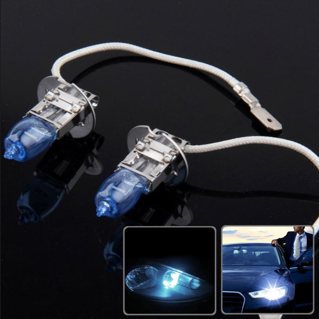 Halogen Bulb, Super White Car Headlight Bulb, 12 V / 100W, 6000K 2400 LM  (Pair), HOD H3, HOD H7, HOD 9005, HOD H4, HOD 9006