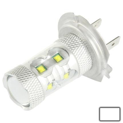 H7 60W White 12 CREE LED Fog Light for Vehicles, DC 12-30V