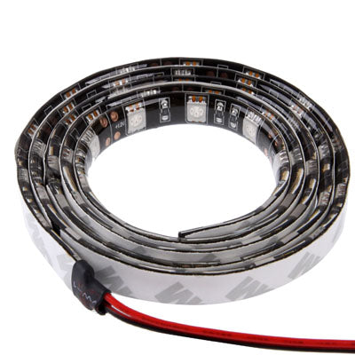 White 60 LED 5050 SMD Waterproof Flexible Car Strip Light, DC 12V, Length: 1m
