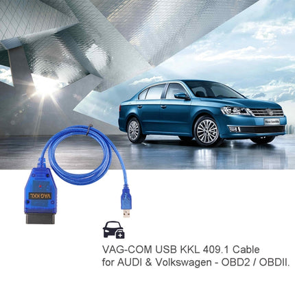 USB Cable KKL VAG-COM Car Auto Scanner Scan Tool for VW/Audi 409.1, KKL VAG-COM