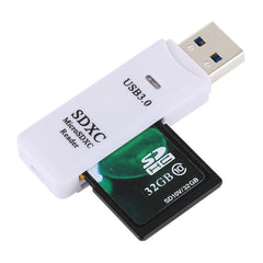 2 in 1 USB 3.0 Card Reader, Super Speed 5Gbps, Support SD Card / TF Card