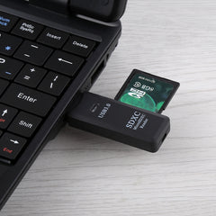 2 in 1 USB 3.0 Card Reader, Super Speed 5Gbps, Support SD Card / TF Card