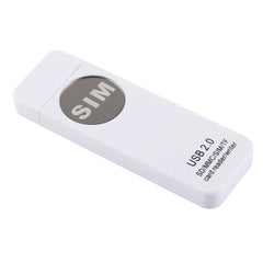 USB Universal Card Reader, Support SD / MMC /SIM / TF Card, White