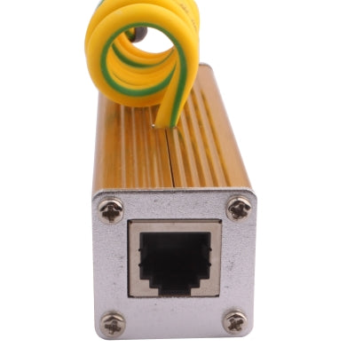 Dispositivo de señal de audio sensible para teléfono de telecomunicaciones, protector contra sobretensiones, protector contra sobretensiones