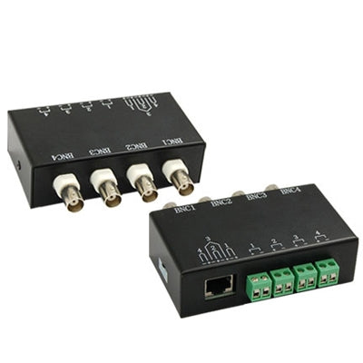 4 Channel Passive Video BNC to UTP RJ45 Balun Transceiver, QC204