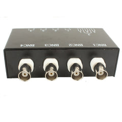 4 Channel Passive Video BNC to UTP RJ45 Balun Transceiver, QC204