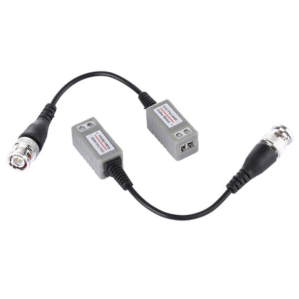 2 PCS HD 202P Coaxial CVI/TVI/AHD 1CH Passive Transceiver Video Balun, 202P