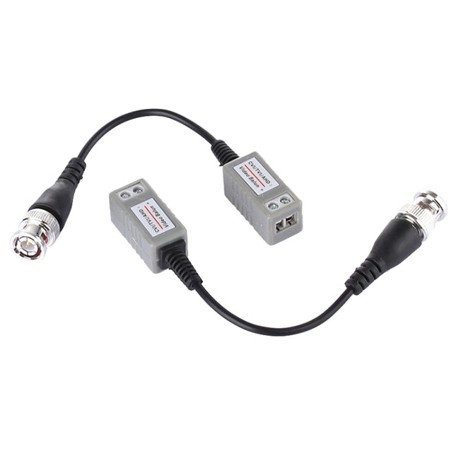 2 PCS HD 202P Coaxial CVI/TVI/AHD 1CH Passive Transceiver Video Balun, 202P