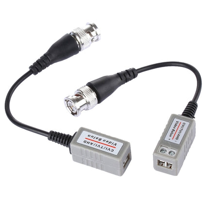 2 PCS HD 202P Coaxial CVI/TVI/AHD 1CH Passive Transceiver Video Balun, 202P