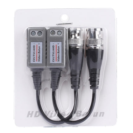 2 PCS HD 202P Coaxial CVI/TVI/AHD 1CH Passive Transceiver Video Balun, 202P