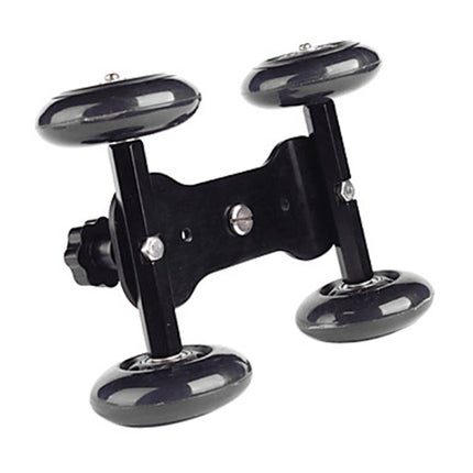 DEBO First Generation Camera Truck / Floor Table Video Slider Track Dolly Car for DSLR Camera / Camcorders, Black