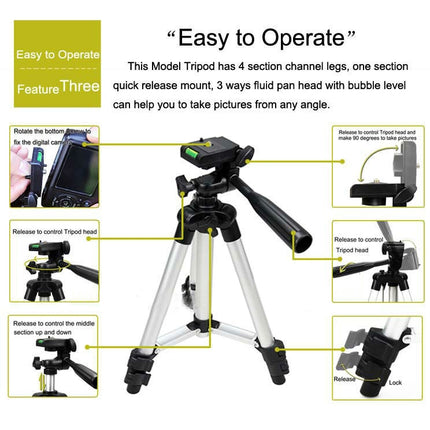 Digital-Video-Photo Tripod, 3 Section