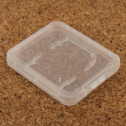 100Pcs Transparent Plastic Storage Card Box for Secure Digital Memory Card / SD Card, SD Card