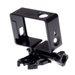 Carcasa de montaje con marco protector estándar con hardware de montaje variado para GoPro Hero4 / 3+ / 3, con montaje variado