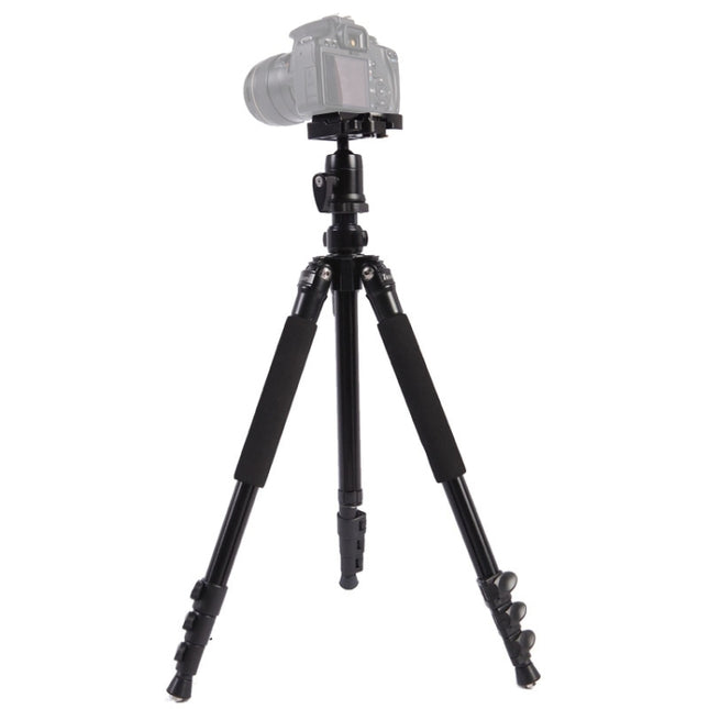 Triopo C-158+KJ-1 Adjustable Portable Aluminum Alloy Tripod, C-158+KJ-1 (Black)