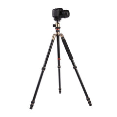 Triopo MT-2504C Adjustable Portable Aluminum Tripod with NB-1S Ball Head for Canon Nikon Sony DSLR Camera