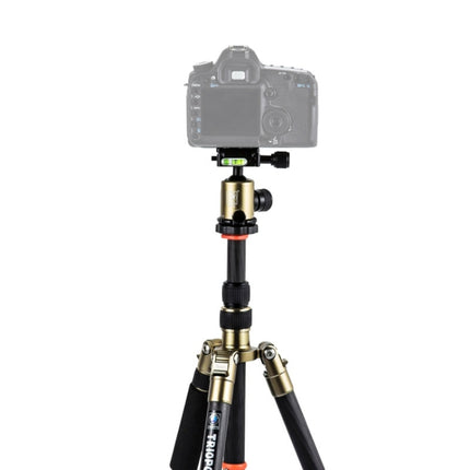 Triopo GT-2505x8.C Adjustable Portable Carbon Fiber Tripod with B-1 Aluminum Ball Head for Canon Nikon Sony DSLR Camera, GT-2505x8.C (Black), GT-2505x8.C (Gold)