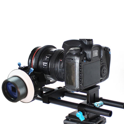 YELANGU YLG0103D F4 Limit Follow Focus with Adjustable Gear Ring Belt for Canon / Nikon / Video Cameras / DSLR Cameras, YLG0103D