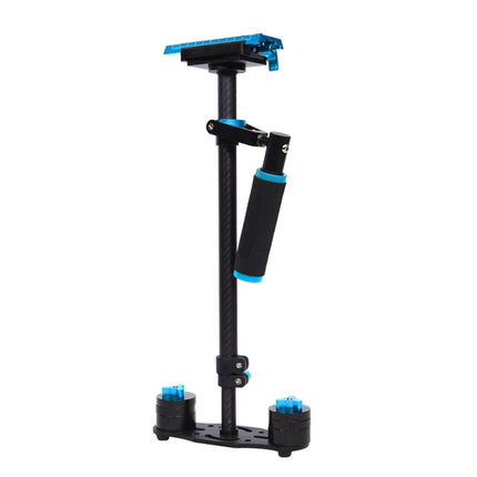 PULUZ 38.5-61cm Carbon Fiber Handheld Stabilizer for DSLR & DV Digital Video & Cameras, Capacity Range 0.5-3kg, S60T Blue