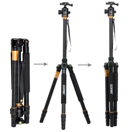 ZOMEI Z688 Portable Professional Travel Magnesium Alloy Material Tripod Monopod with Ball Head for Digital Camera