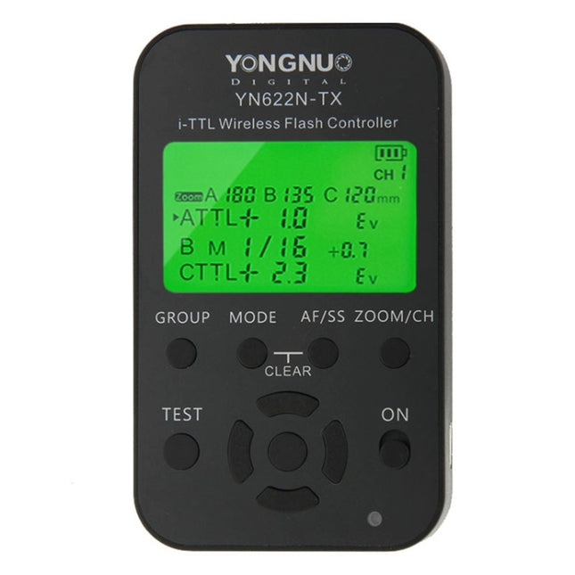 YONGNUO YN622N-KIT i-TTL Wireless Flash Trigger Controller + Transceiver Kit for Nikon Camera, for Nikon