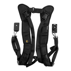 Safe & Fast Quick Double Shoulder Belt Strap for 2 Cameras DSLR (QS-B 1/4