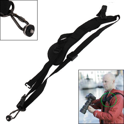 Safe & Fast Quick Rapid Camera Single Sling Strap with Strap Underarm Stabilizer