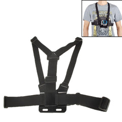 Extreme Sport Front Chest Elastic Belt Shoulder Strap Mount Holder for GoPro, Insta360, DJI and Other Action Cameras, Front Chest