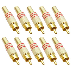 JL0924 3.5mm RCA Jack Connector (10 Pcs in One Package, the Price is for 10 Pcs), JL0924 3.5mm RCA (Red), JL0924 3.5mm RCA (Black)