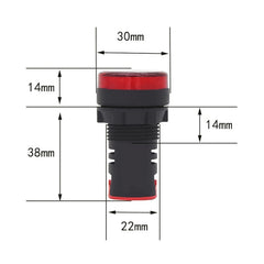 AD16-22D / S 22mm LED Signal Indicator Light Lamp, 220V