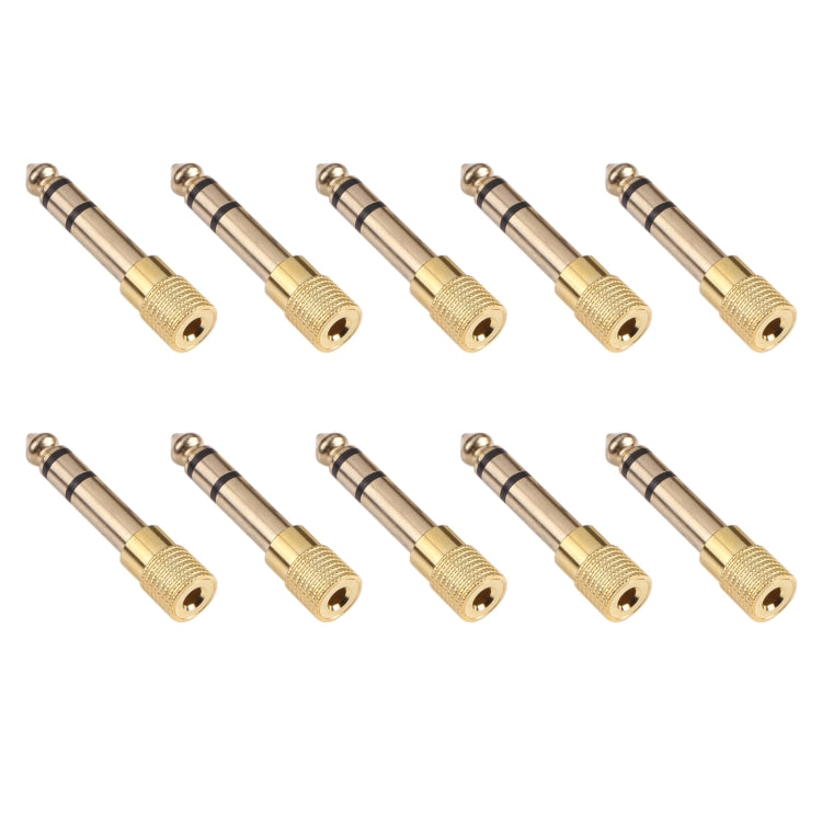 6.35mm Male to 3.5mm Female Audio Jack Adapters (10 Pcs in One Package, the Price is for 10 Pcs), 6.35mm Male to 3.5mm Female