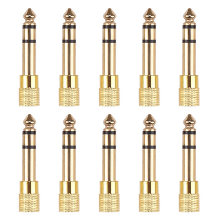 6.35mm Male to 3.5mm Female Audio Jack Adapters (10 Pcs in One Package, the Price is for 10 Pcs), 6.35mm Male to 3.5mm Female