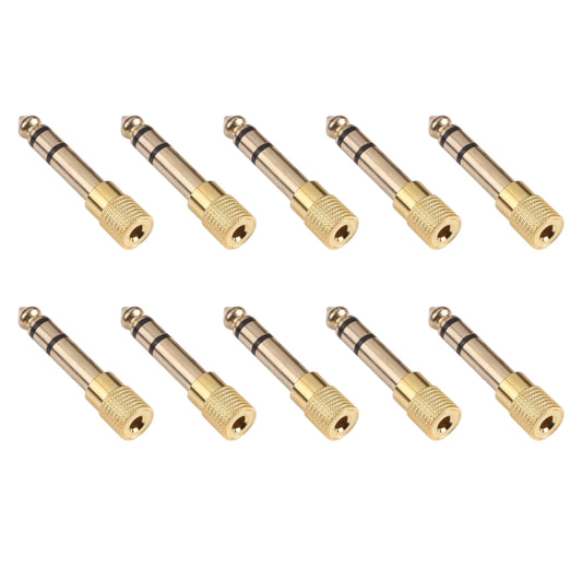 6.35mm Male to 3.5mm Female Audio Jack Adapters (10 Pcs in One Package, the Price is for 10 Pcs), 6.35mm Male to 3.5mm Female