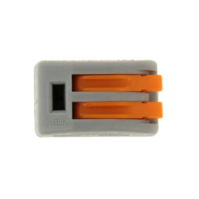 10 PCS Universal Compact 2 Pin Push Clamp Lötfreie Kabelverbinder, 2 Pin
