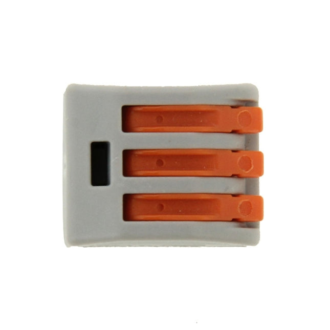 10 PCS Universal Compact 3 Pin Push Clamp Lötfreie Kabelverbinder, 3 Pin
