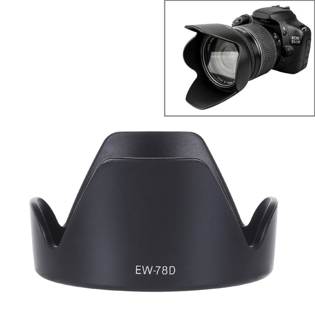 EW-78D Lens Hood Shade for Canon EF 28-200mm f/3.5-5.6 USM, EF 28-200mm f/3.5-5.6 IS Lens