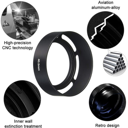 40.5mm Metal Vented Lens Hood for Leica